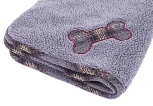 Grey Tweed Comforter Pet Blanket