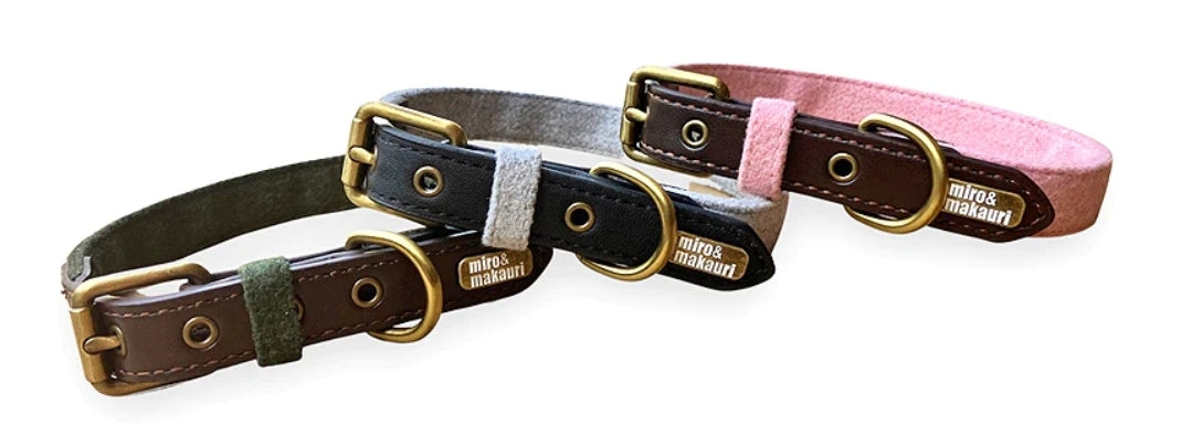 Miro & Makauri 'Nordic Designs' "Wool Felt Dog Collars"