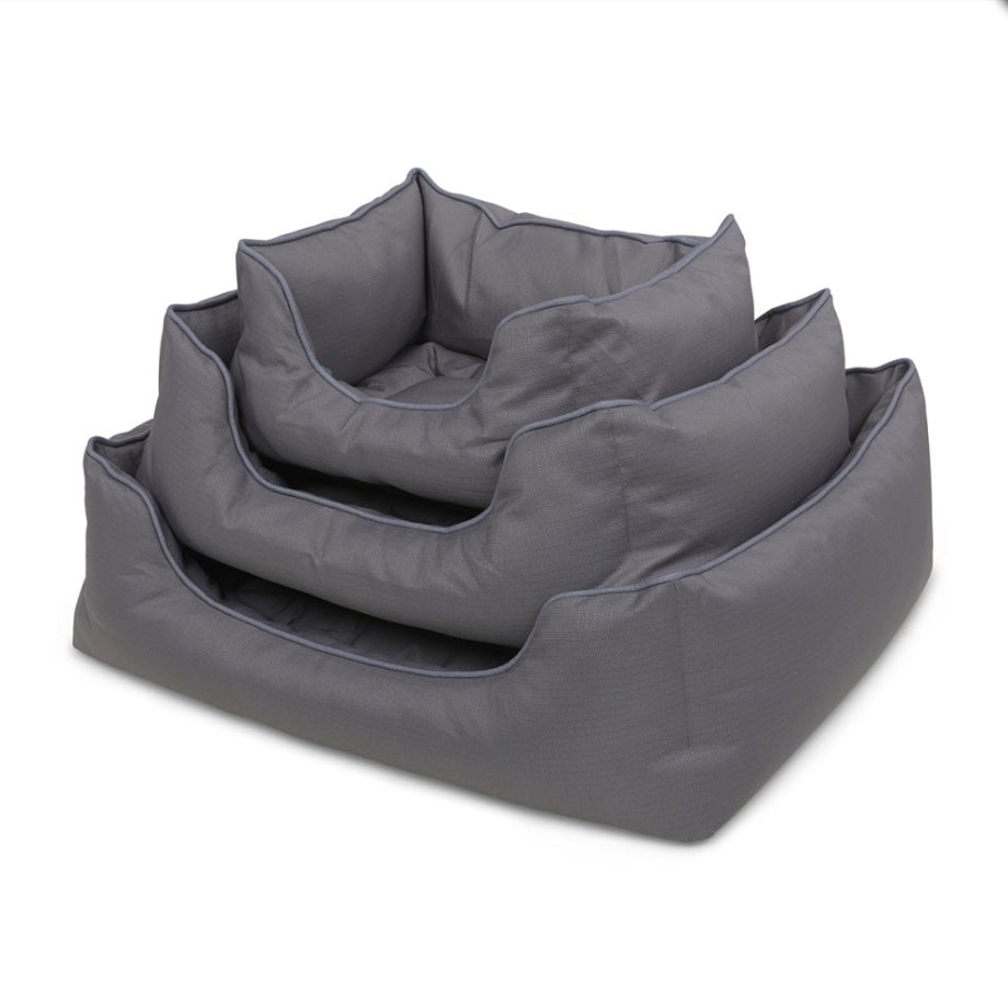 Planet Ocean Recycled Grey Square Pet Bed