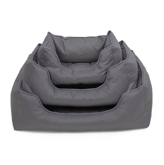 Planet Ocean Recycled Grey Square Pet Bed