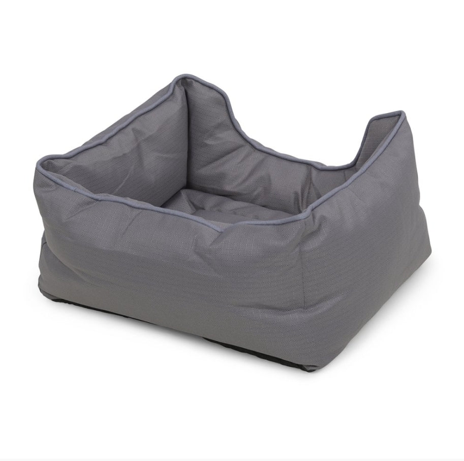 Planet Ocean Recycled Grey Square Pet Bed