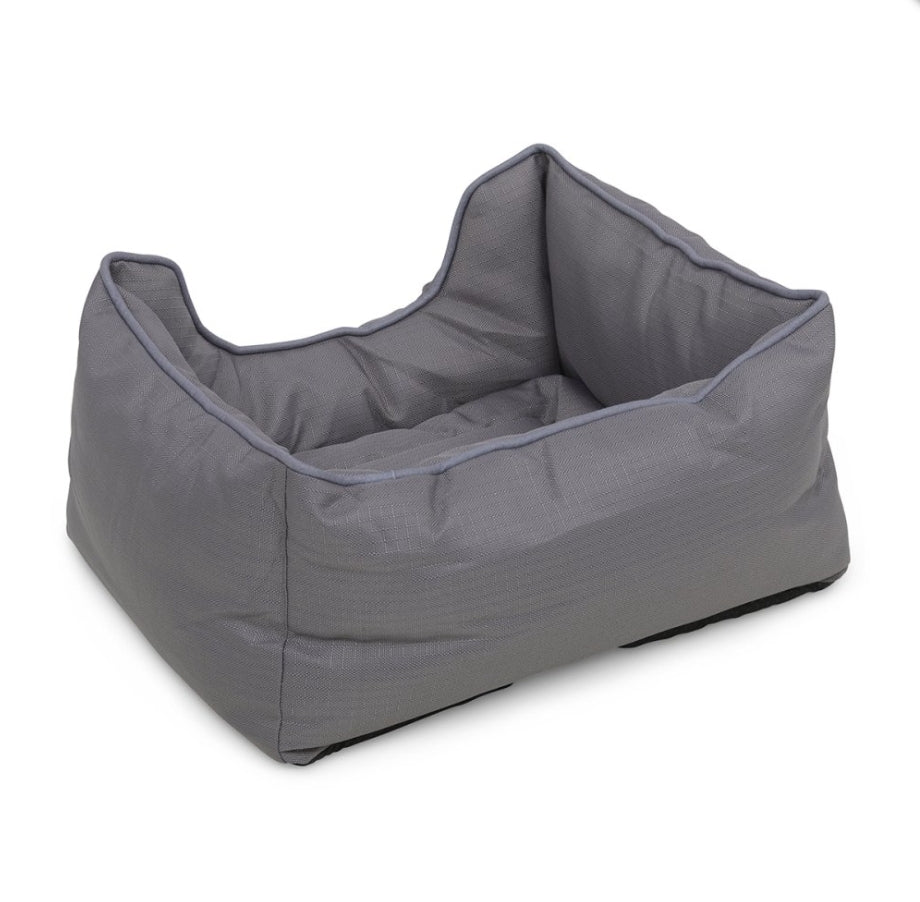 Planet Ocean Recycled Grey Square Pet Bed