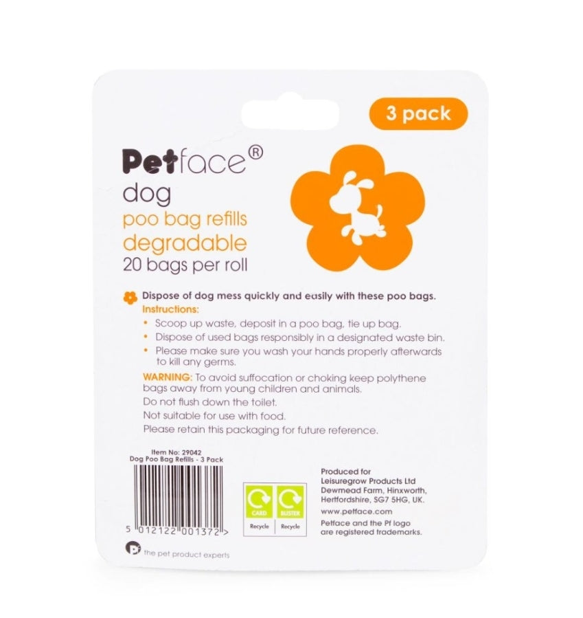 3 Pack Poop Bag Refill