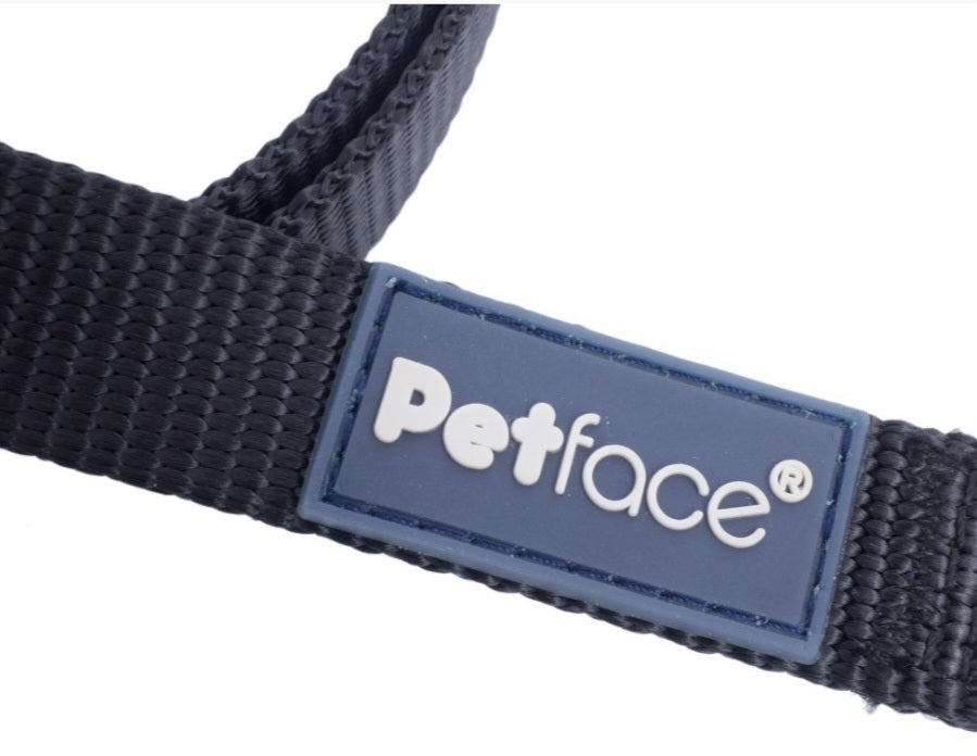 Padded Nylon Dog Lead Black