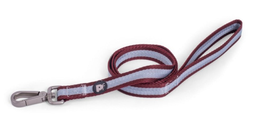 Ox Blood Stripe Dog Lead