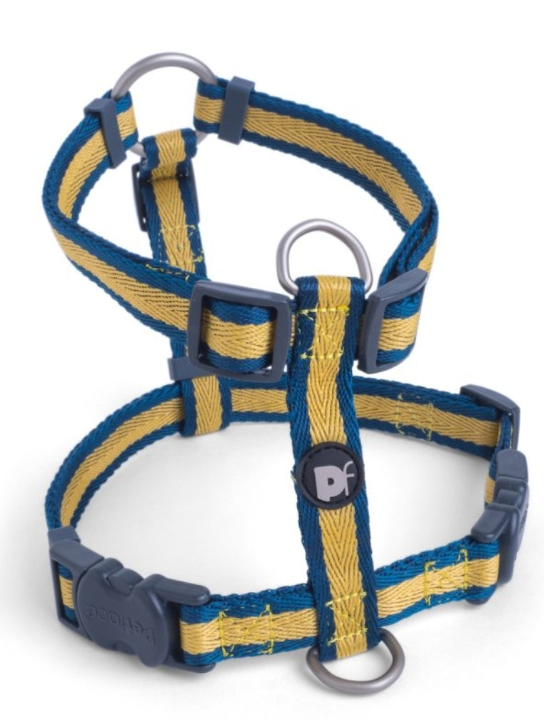 Ochre Stripe Dog Harness