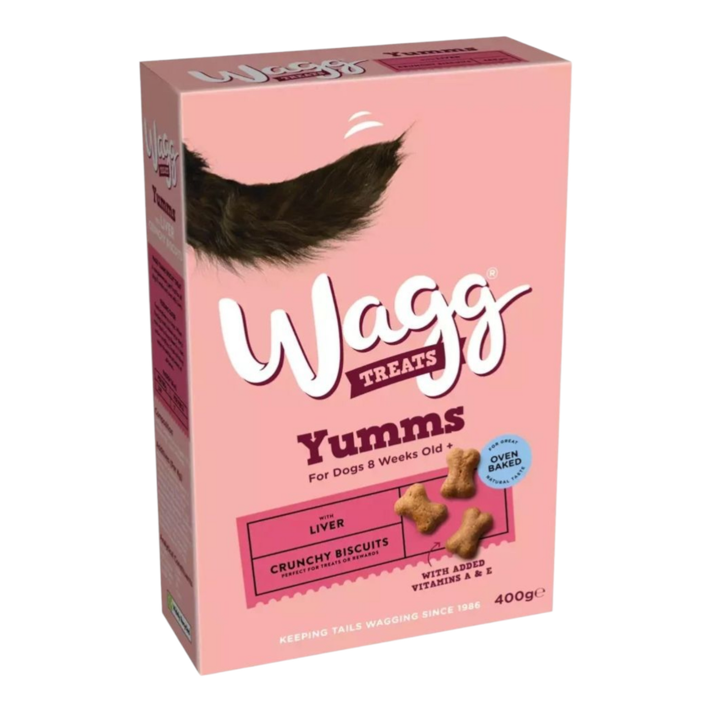 Wagg Treats Yumms Crunchy Biscuits With Liver 5 x 400g