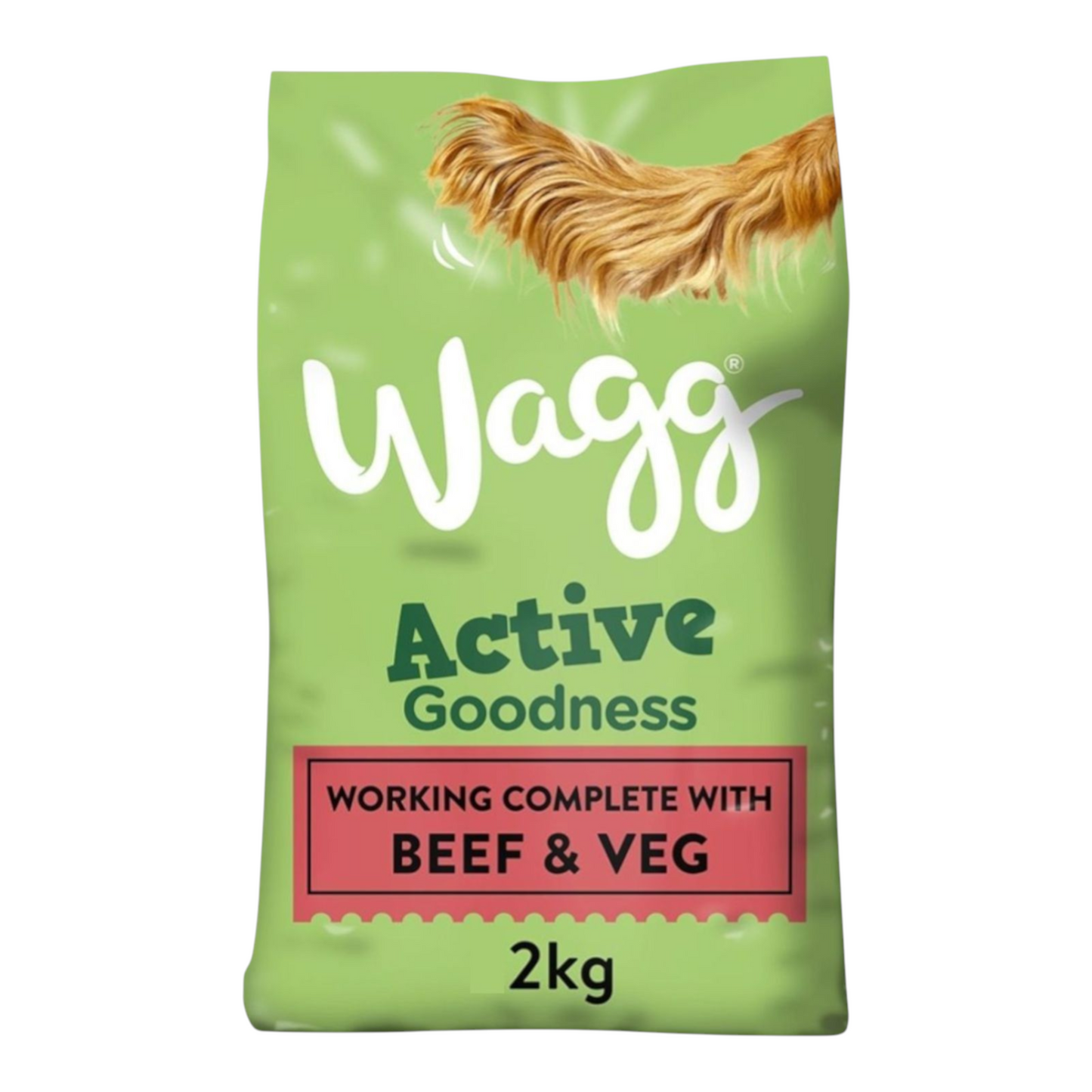 Wagg Active Goodness Working Complete Dog Food With Beef & Veg 2kg