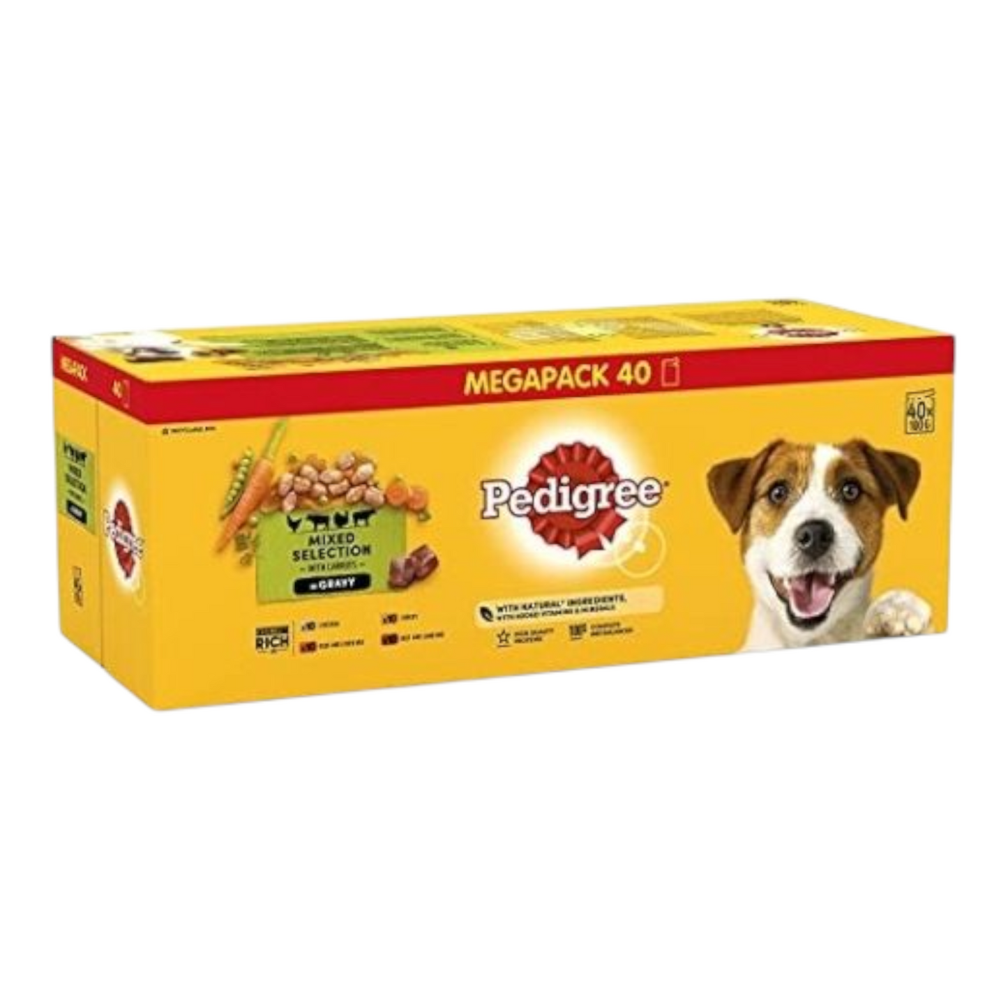 Pedigree Mixed Selection In Gravy 40 x 100g Mega Pack