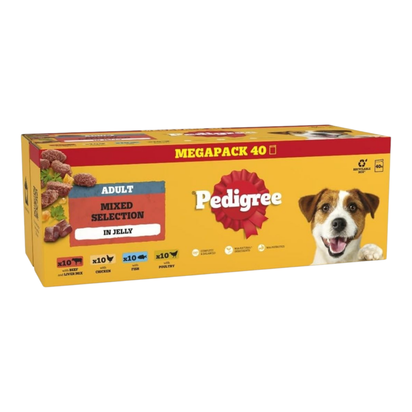 Pedigree Mixed Selection In Jelly 40 x 100g Mega Pack
