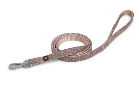 Tan Tweed Dog Lead