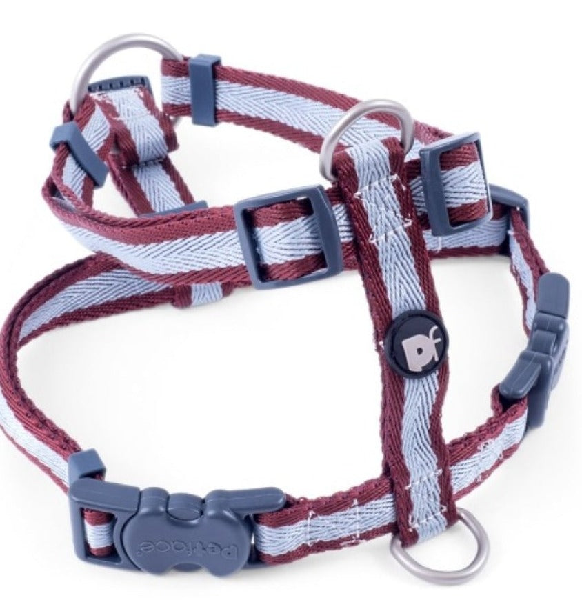 Ox Blood Stripe Dog Harness