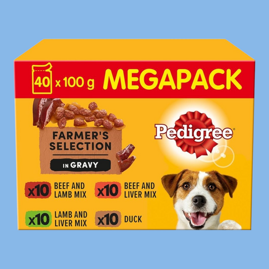 Pedigree Farmers Selection In Gravy 40 x 100g Mega Pack