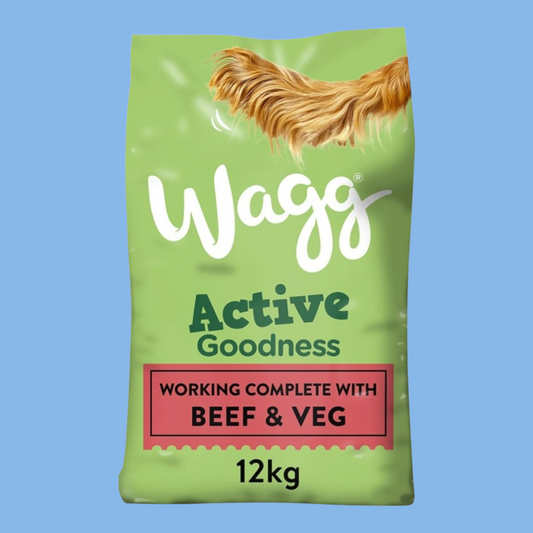 Wagg Active Goodness Working Adult Dog Food Beef & Veg 12kg