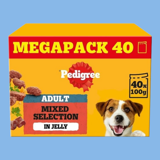 Pedigree Mixed Selection In Jelly 40 x 100g Mega Pack