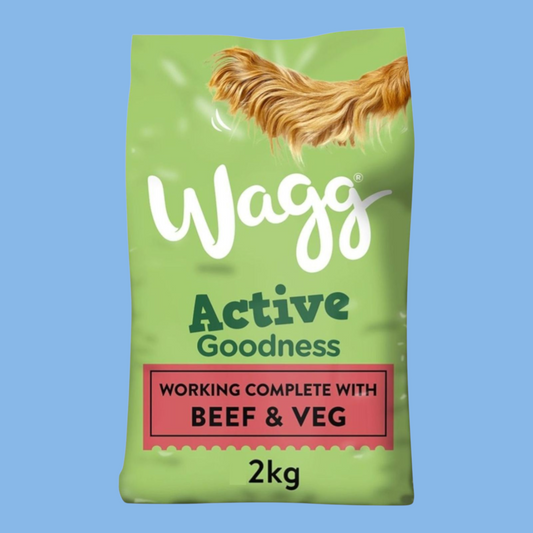 Wagg Active Goodness Working Complete Dog Food With Beef & Veg 2kg