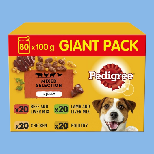 Pedigree Mixed Selection In Jelly 80 x 100g Giant Pack